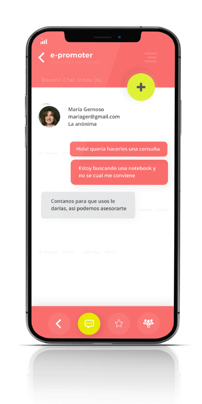 iphone con app promoter