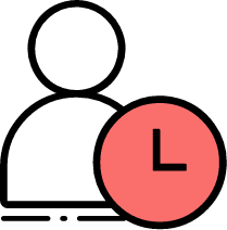 icono de persona con timer