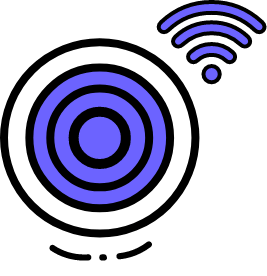 icono de target con wi fi